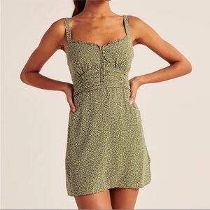 Abercrombie button through mini dress